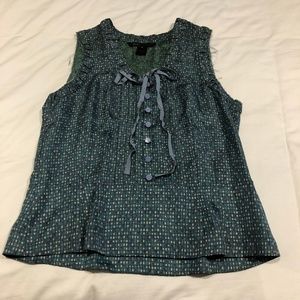 Marc Jacobs Silk Sleeveless Blouse with Bow